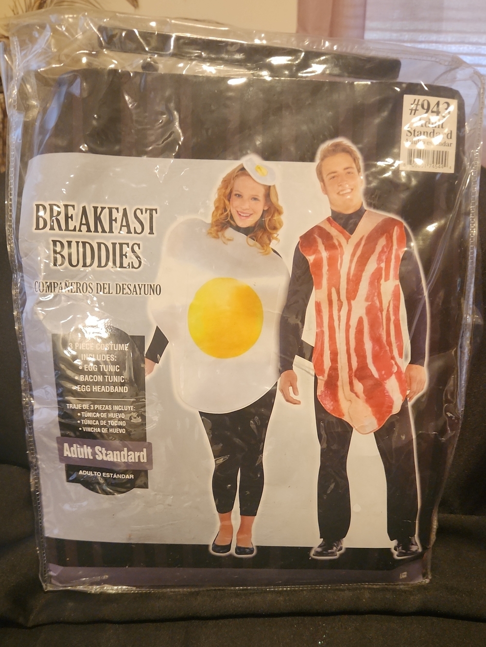 Breakfast Buddies Egg & Bacon Kids Costume Set - White & Yellow